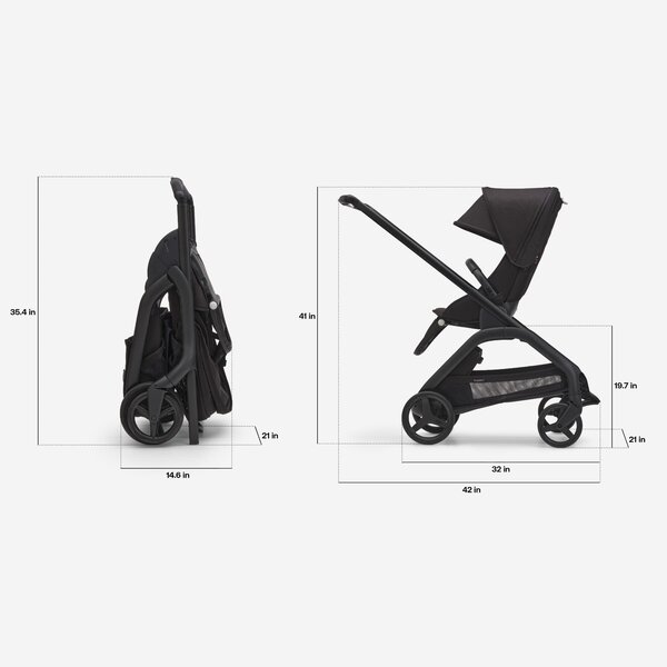 Bugaboo Dragonfly kомплект коляски Grey Melange/Grey Melange/Graphite - Bugaboo