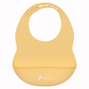 Nordbaby silicone bib Yellow - Nordbaby