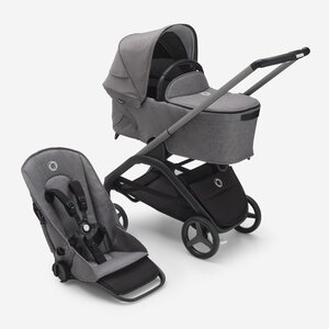 Bugaboo Dragonfly stroller set Grey Melange/Grey Melange/Graphite - Bugaboo