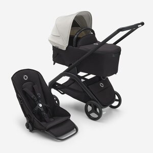 Bugaboo Dragonfly kомплект коляски Misty White/Midnight Black/Black - Bugaboo