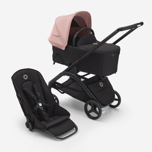 Bugaboo Dragonfly kомплект коляски Morning Pink/Midnight Black/Black - Bugaboo
