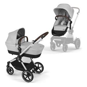 Cybex Eos Lux 2in1 kомплект коляски Lava Grey, silver frame - ABC Design