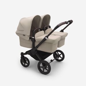 Bugaboo Donkey 5 Twin kомплект коляски Black/Desert Taupse, Desert Taupe - Bugaboo