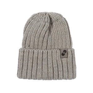 Nordbaby ribbed beanie hat Brian Beige - Nordbaby