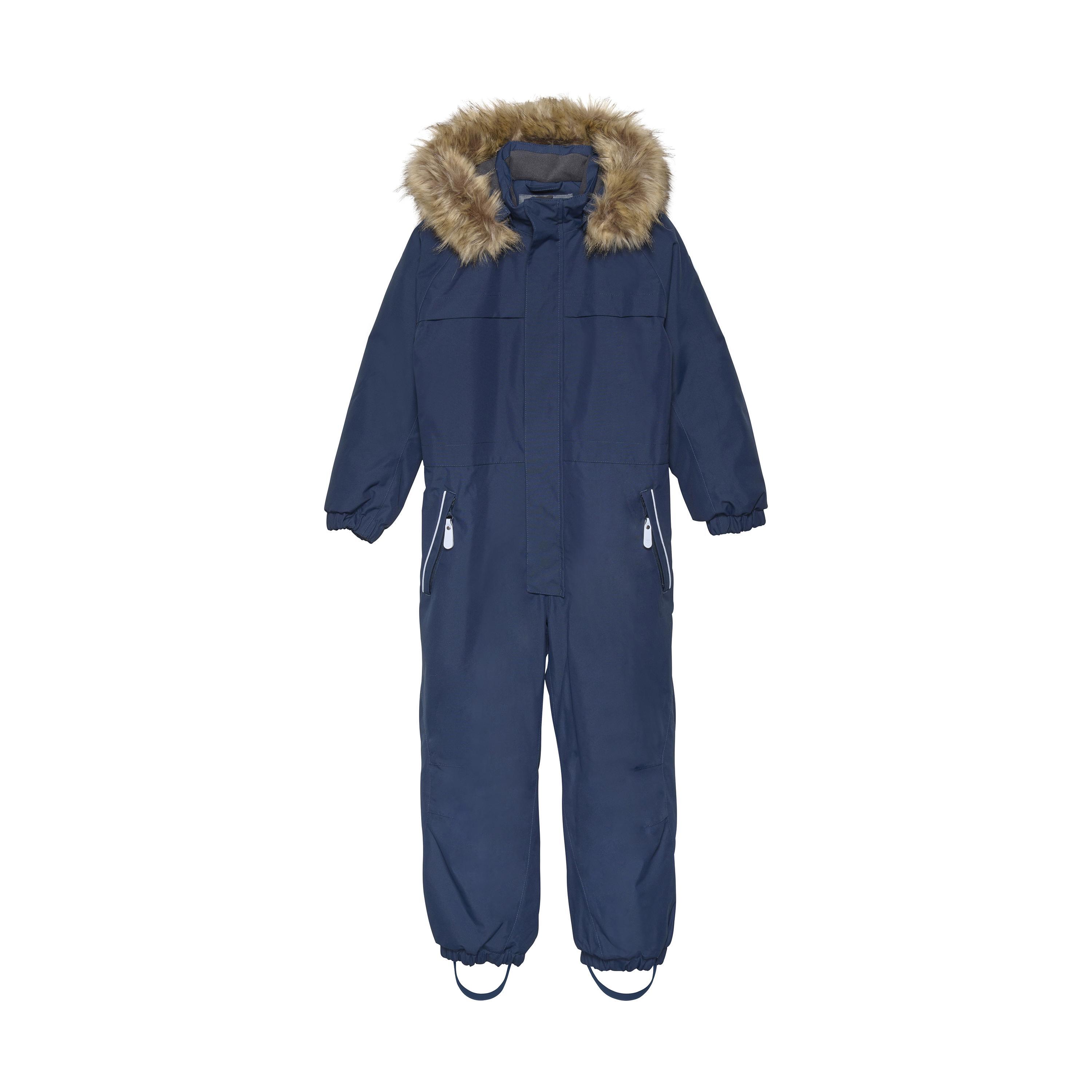 Color Kids Coverall W. Fake Fur - Color Kids
