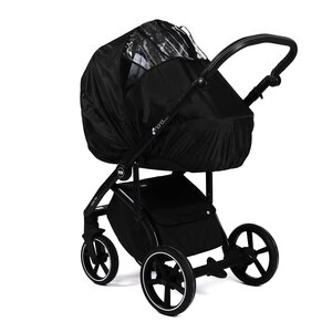 Nordbaby Universal stroller rain cover Black Solid - Nordbaby