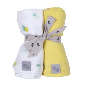 Nordbaby Muslin swaddle set 2pcs, Swatri  - Nordbaby