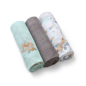 BabyOno bamboo autiņš 3 gab., Grey - BabyOno