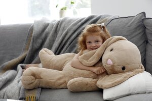 Teddykompaniet minkštas žaislas rabbit 85cm, Olivia Beige - Teddykompaniet