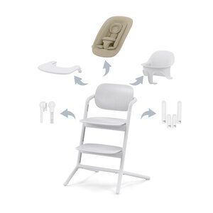 Cybex Lemo 4-in-1 стульчик для кормления All White - Cybex