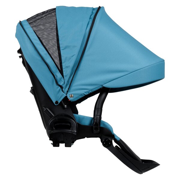 Nordbaby Active Lux stroller set Ocean Blue, Chrome Black frame - Nordbaby