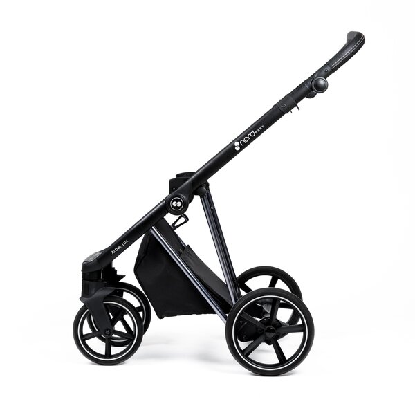 Nordbaby Active Lux stroller set Ocean Blue, Chrome Black frame - Nordbaby