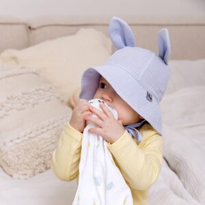 Nordbaby Organic cotton summer hat Bim 44/48 Light Blue - Nordbaby