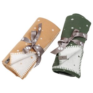 Nordbaby Knitted Blanket Blanki One Size Beige/White - Nordbaby