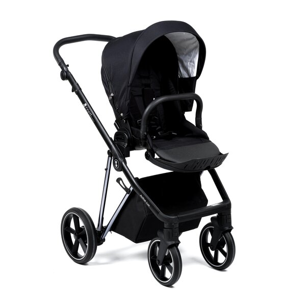 Nordbaby Active Lux kомплект коляски Caviar Black, Chrome Black - Nordbaby