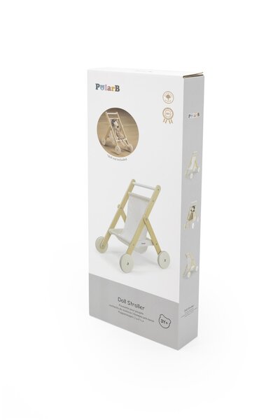 PolarB деревянная игрушка Doll Stroller - PolarB