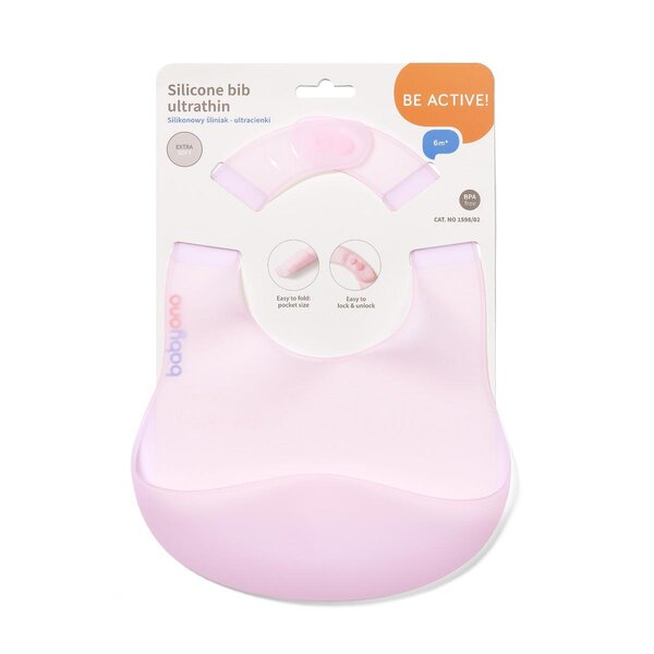 BabyOno слюнявчик ultrathin Pink - BabyOno