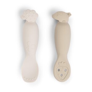 Done by Deer Learning spoon set Tiny farm Sand - Done by Deer