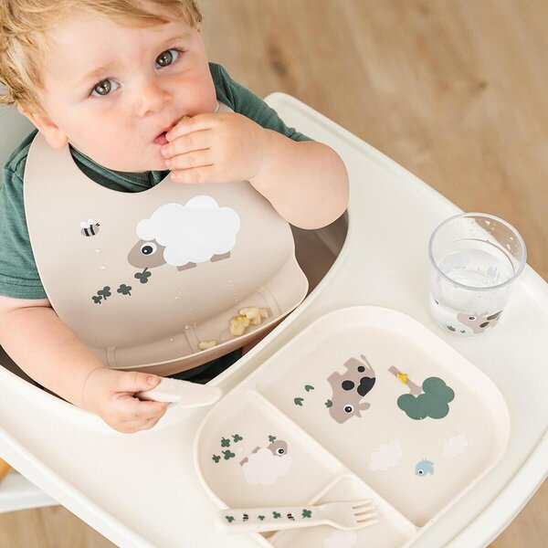 Done by Deer тарелка Foodie Tiny farm Sand - Done by Deer
