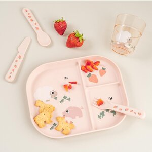 Done by Deer тарелка Foodie Tiny farm Powder - Done by Deer