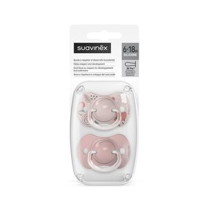 Suavinex соска natural 6-18M Walk in the Park, Rose - Suavinex