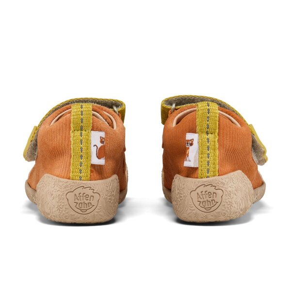 Affenzahn Prewalker Leather Walky Cat 19 Brown - Affenzahn