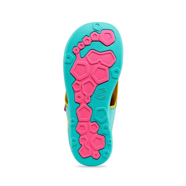 Affenzahn Sandal Vegan Airy Owl 24 Turquoise - Affenzahn