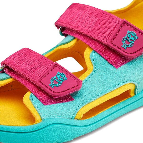Affenzahn Sandal Vegan Airy Owl 24 Turquoise - Affenzahn
