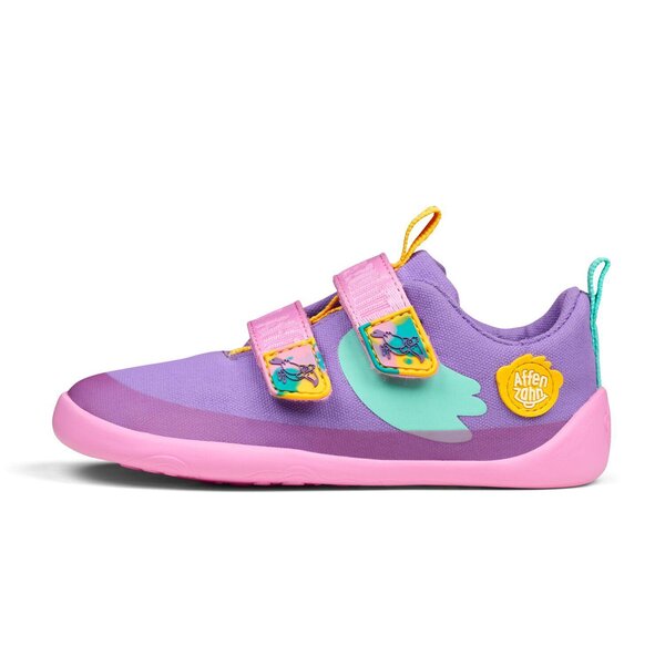 Affenzahn Sneaker Cotton Lucky Creative Toucan 23 Lavender - Affenzahn