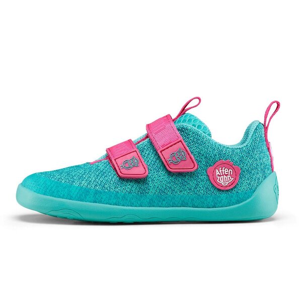Affenzahn Sneaker Knit Happy Owl 23 Turquoise - Affenzahn