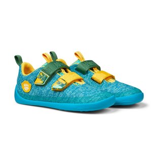 Affenzahn Sneaker Knit Happy Creative Bear 23 Turquoise - Affenzahn