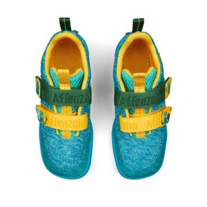Affenzahn Sneaker Knit Happy Creative Bear 23 Turquoise - Affenzahn