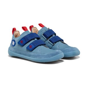Affenzahn Sneaker Leather Buddy Shark 25 Blue - Affenzahn