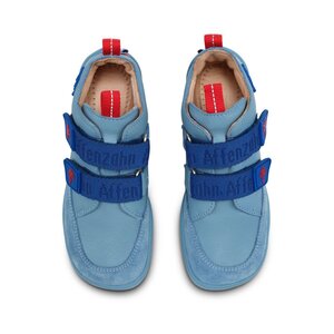 Affenzahn Sneaker Leather Buddy Shark 25 Blue - Affenzahn
