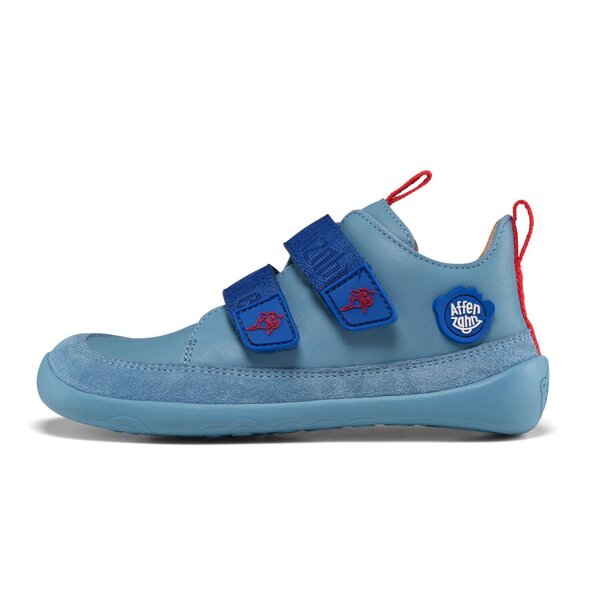 Affenzahn Sneaker Leather Buddy Shark 25 Blue - Affenzahn