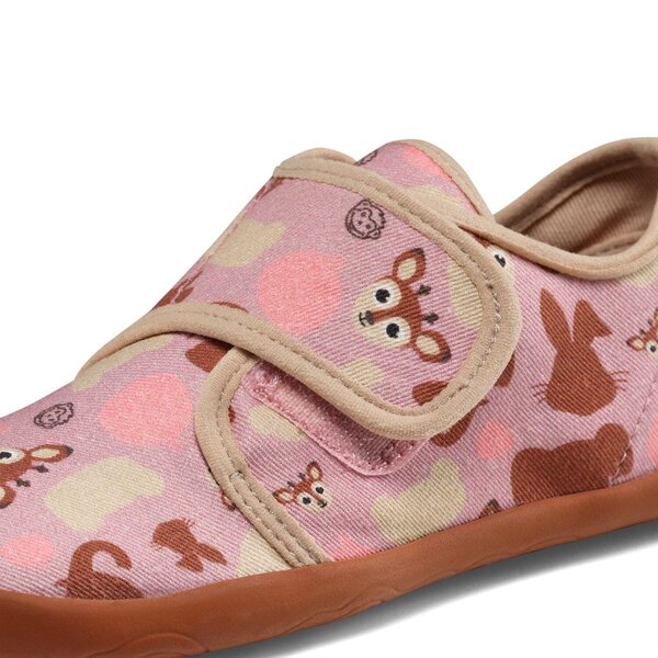 Affenzahn Slipper Cotton Movy Deer 23 Rose - Affenzahn