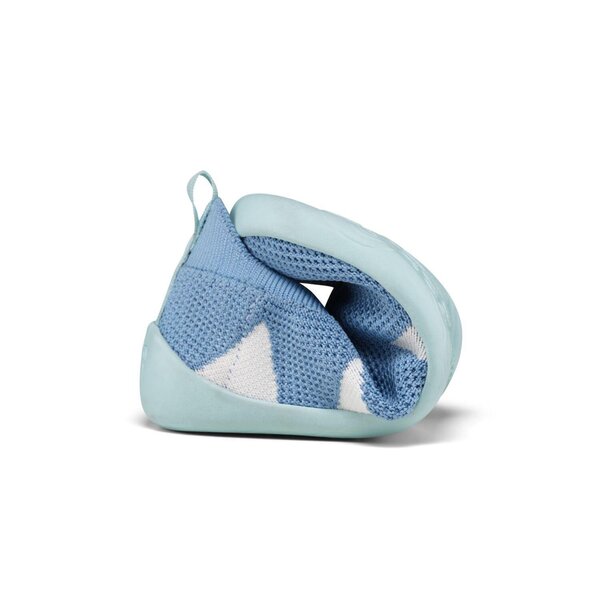 Affenzahn Slipper Knit Flinky Shark 25 Blue - Affenzahn