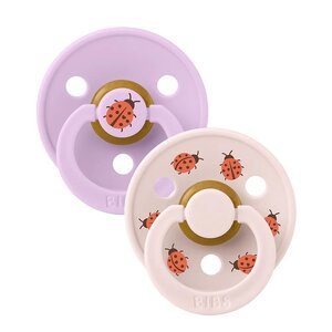 Bibs pacifier Urban Garden Ladybug Violet  - Bibs