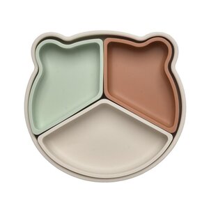 Tinynord silikoonist sektoritega kauss, Beige/Mint/Rust - Tinynord