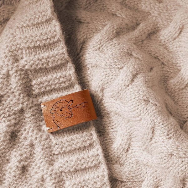 BabyOno Merino wool blanket 75x100cm, Beige - BabyOno