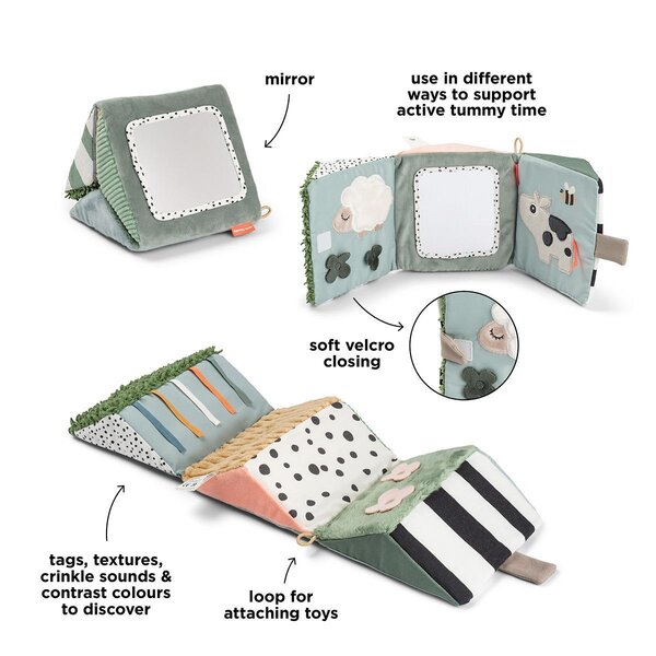 Done by Deer развивающая игрушка Fold-out sensory mirror Tiny farm - Done by Deer