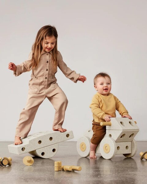 Modu развивающая игрушка Dreamer Set Sand Grey/Honey Yellow - Modu