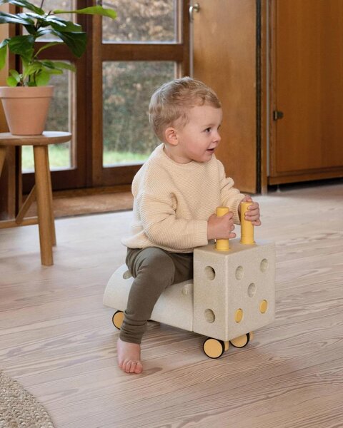 Modu pealeistutav sõiduk Tiny Ride Sand Grey/Honey Yellow - Modu