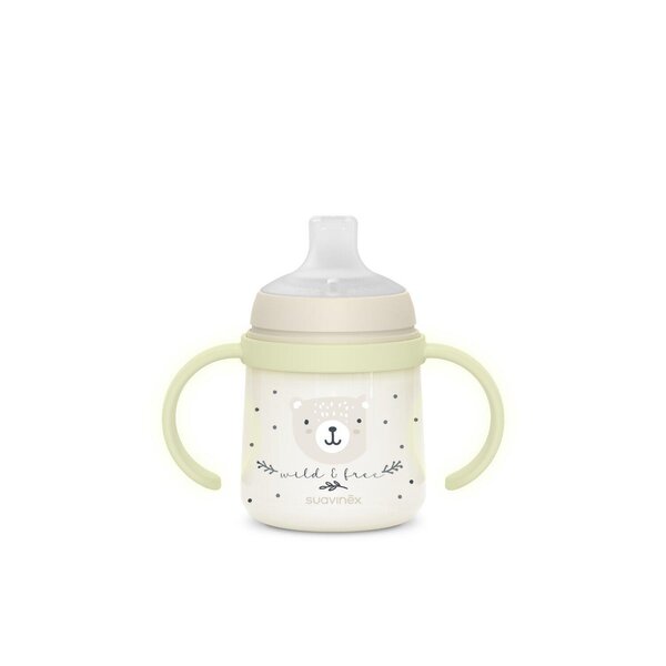 Suavinex sangadega joogipudel 150ml, (6+kuud) Wild & Free Grey - Suavinex