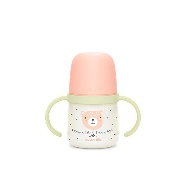 Suavinex sangadega joogipudel 150ml, (6+kuud) Wild & Free Pink - Suavinex