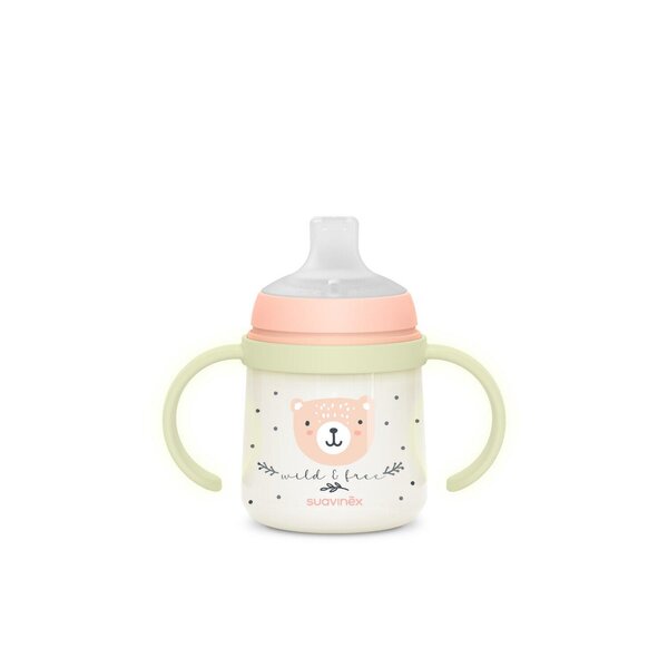 Suavinex sangadega joogipudel 150ml, (6+kuud) Wild & Free Pink - Suavinex