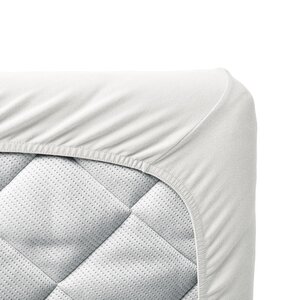 Tinynord cotton fitted sheet 60x120cm, White - Tinynord