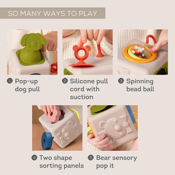 Taf Toys tegeluskuubik Peek & Play Cube - Taf Toys