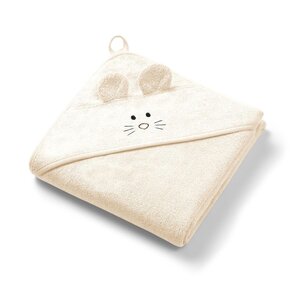 BabyOno bamboo полотенце с капюшоном 100x100cm Beige - BabyOno