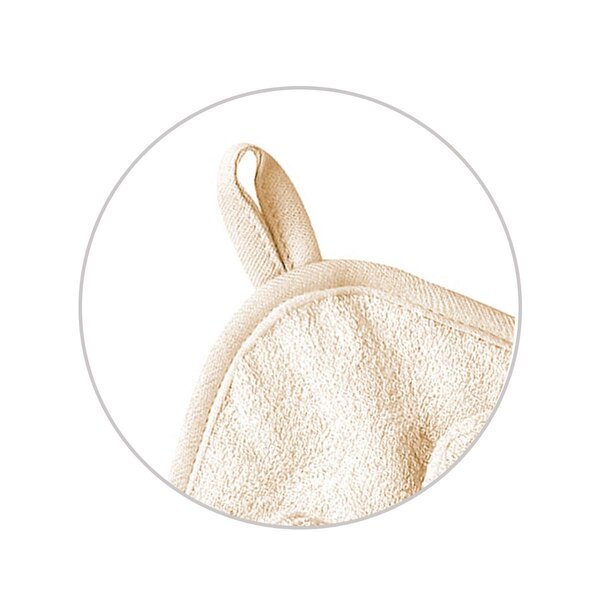 BabyOno bamboo полотенце с капюшоном 100x100cm Beige - BabyOno